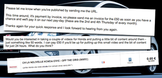 Illustration for article titled How Honda Pays Bloggers To Write About Their Cars
